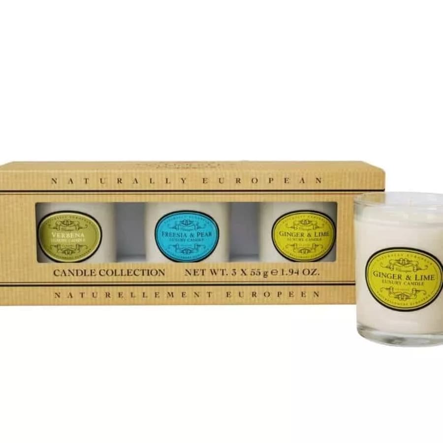 Naturally European Candle Collection 3 x 55 gr