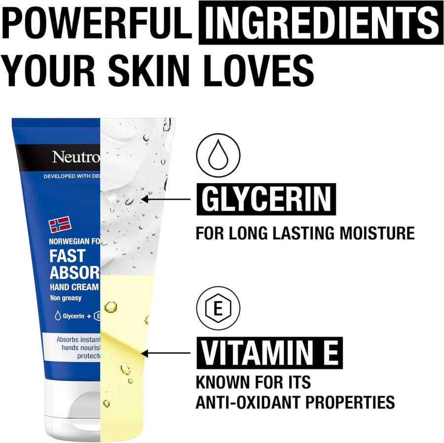 Nautrogena fast absorbing handáburður 75 ml
