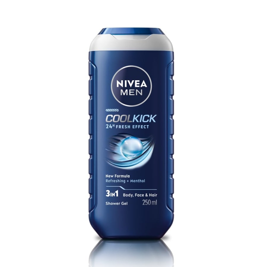 Nivea Men Cool Kick 3 in 1 Sturtusápa 250 ml
