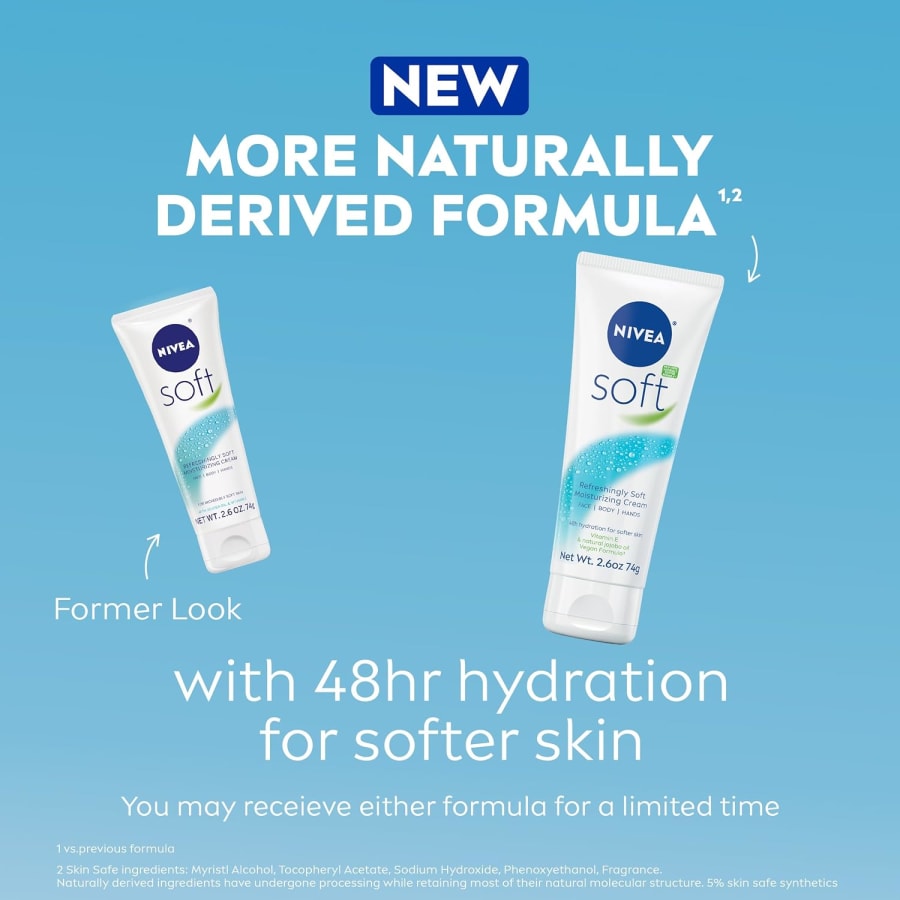 Nivea Soft Mjúkt Rakagefandi Krem 75 ml