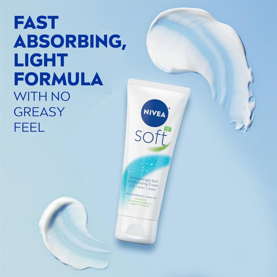 Nivea Soft Mjúkt Rakagefandi Krem 75 ml