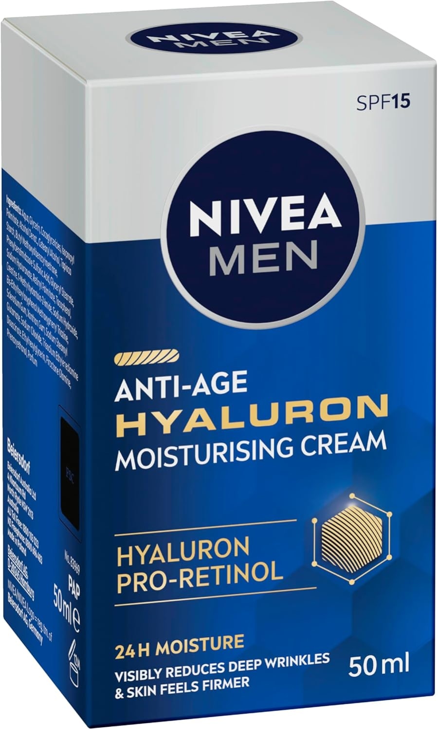 Nivia Men Anti-Age Hyaluron Augn Krem 15 ml