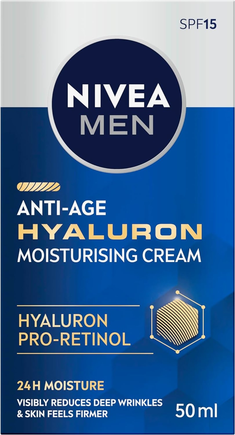Nivia Men Anti-Age Hyaluron Augn Krem 15 ml