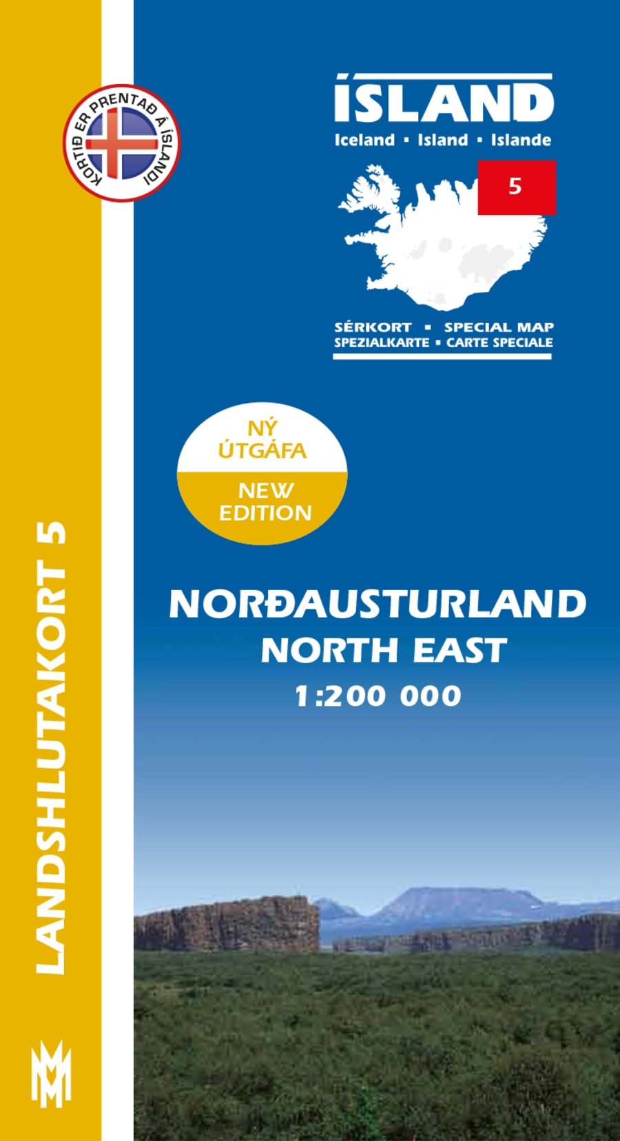 Norðausturland 1:200 000: Landshlutakort 5