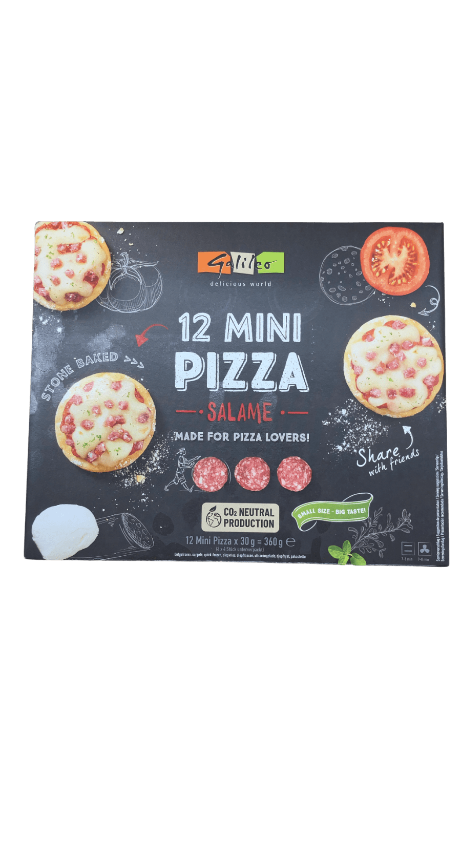 Galileo Mini Pítsa með Salami 360 g