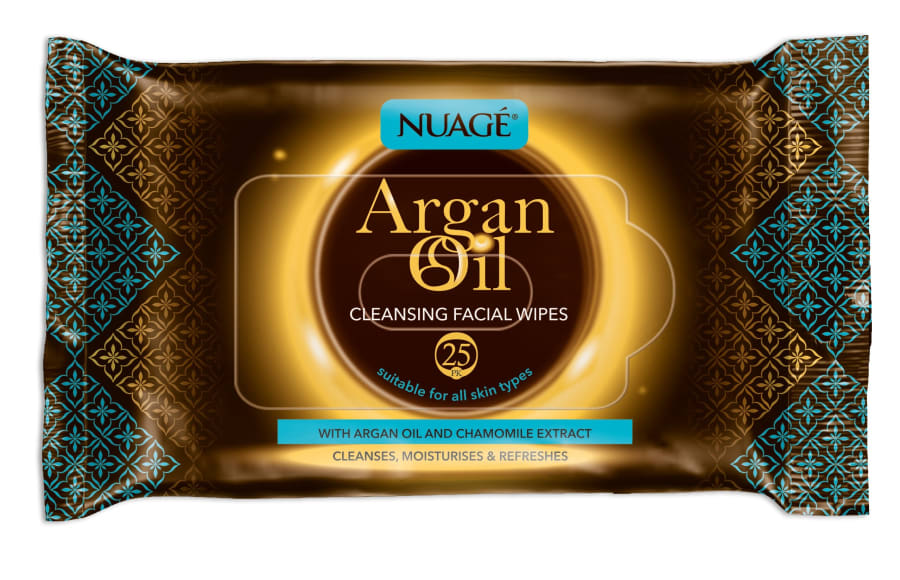 Nuage Argan oil blautþurrkur fyrir andlit 25 stk