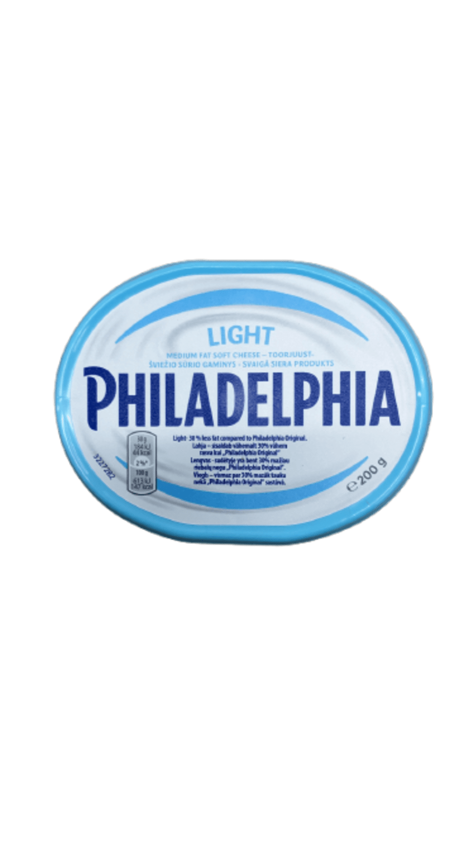 Philadelphia léttur miðlungsfeitur mjúkur ostur 200 g