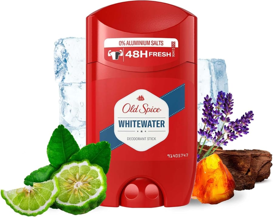 Old Spice Whitewater Deodorant Stick, Svitalygtareyðir, 50ml