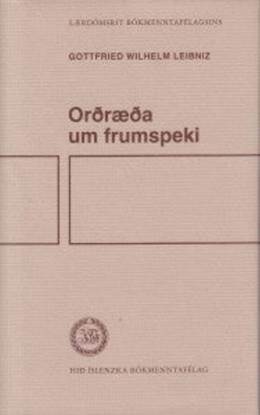 Orðræða um frumspeki