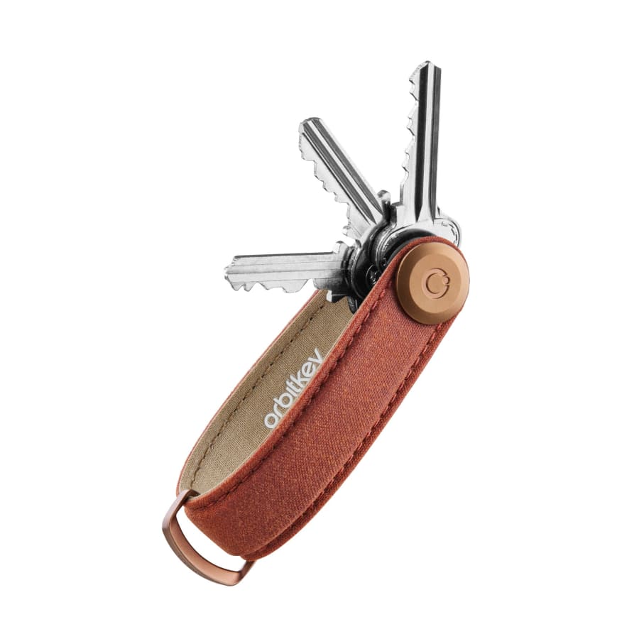 Orbitkey - Waxed Canvas - Brick Red