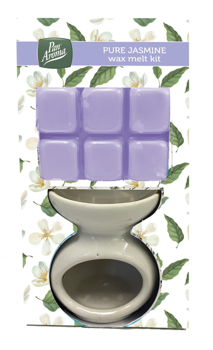 Pan Aroma Ilmolíu lampi og ilmvax (e. wax burner) með ilm af Pure Jasmine 6 stk