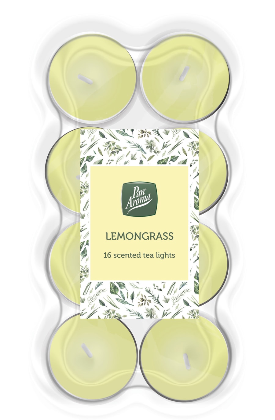 Pan Aroma sprittkerti með ilm af Lemongrass 16 stk