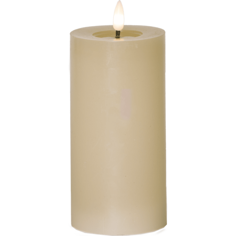 Pillar kerti 12,5cm beige