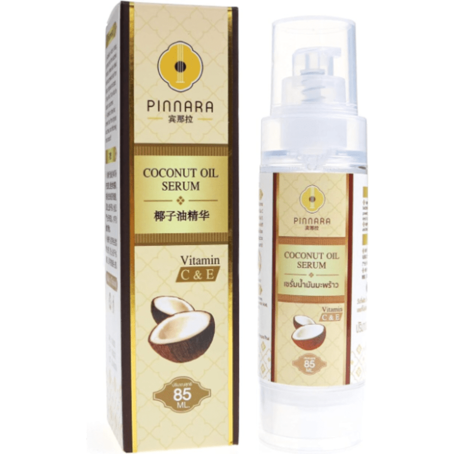 Pinnara kókosolíu serum nuddolía C & E vítamín fyrir andlit frá Tuki Naturals  85ml