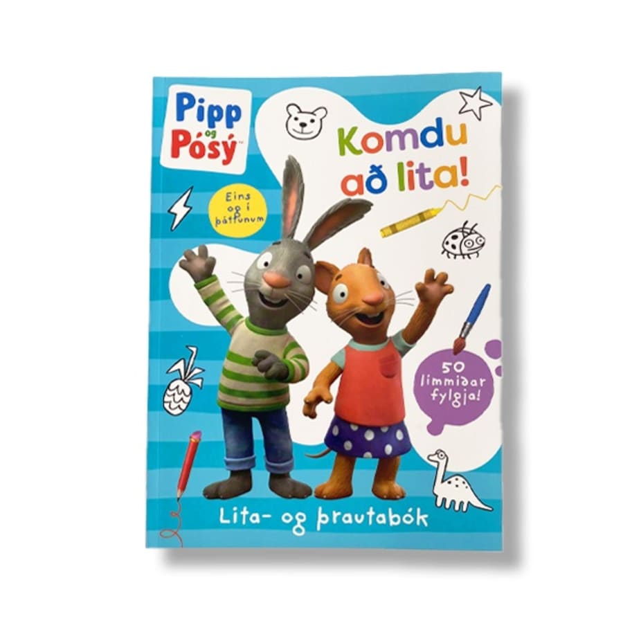 Pipp og Pósý: Komdu að lita!