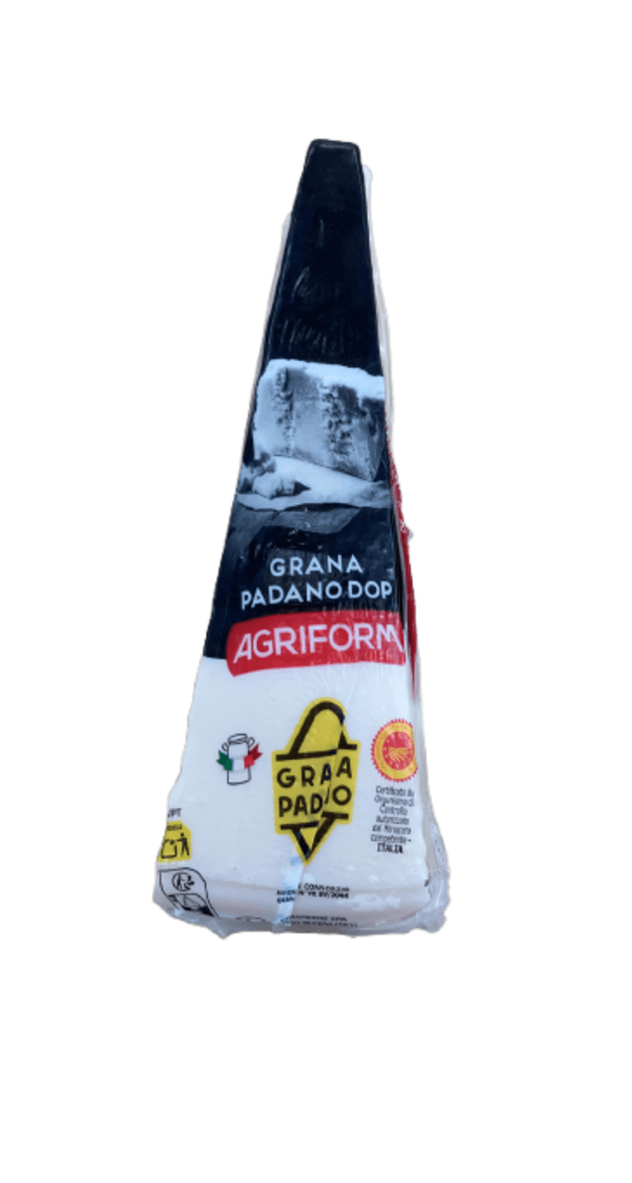 Agriform Grana Padano (vernduð upprunamerking, PDO) ostur, þroskaður í 16 mánuði, 200 g