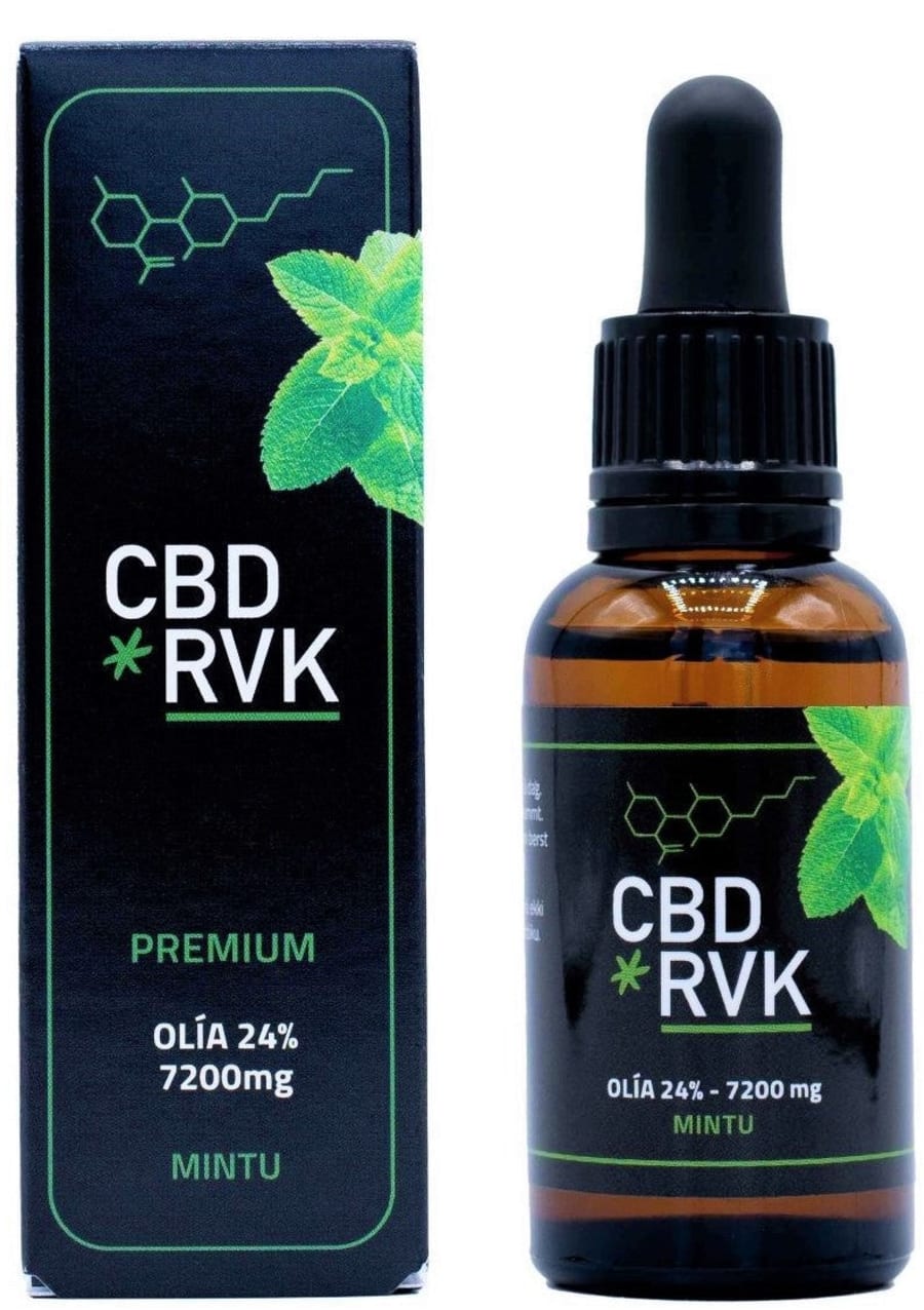 Premium CBD Olía / 24% 7200mg Stór / 30ml / Mintu
