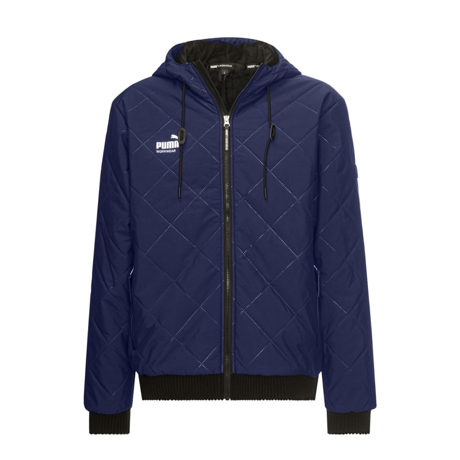 Puma Essentials vatteraður jakki, navy