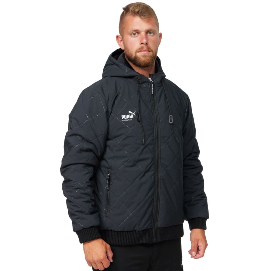 Puma Essentials vatteraður jakki, navy