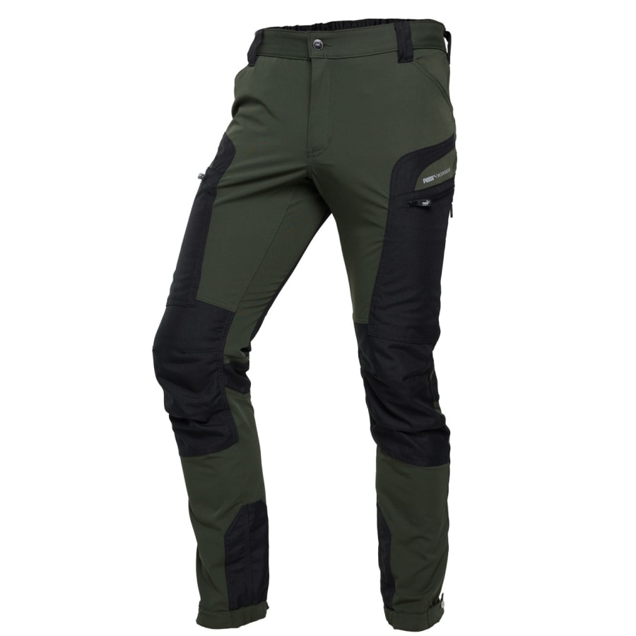 Puma Pro One útivistarbuxur, olive/svartar