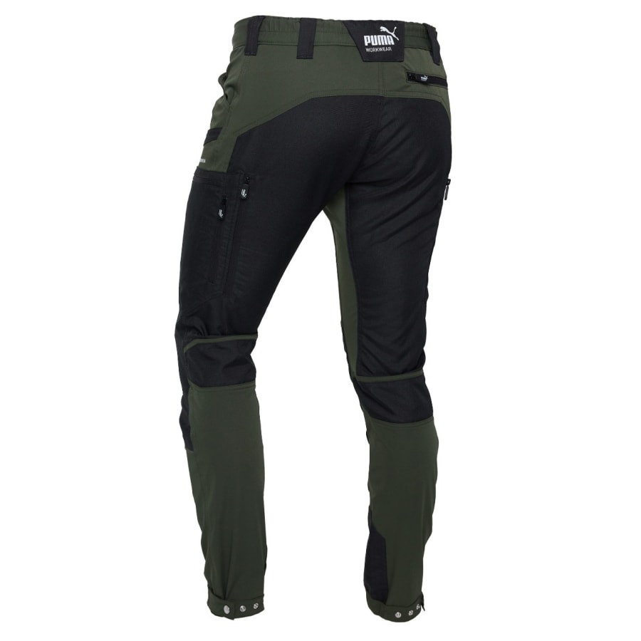 Puma Pro One útivistarbuxur, olive/svartar