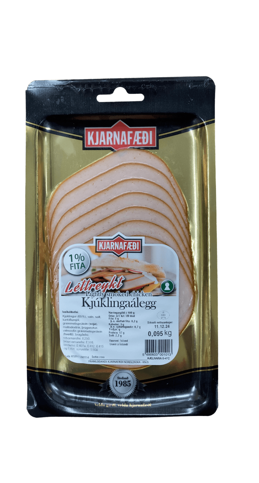 Kjarnafæði Lettreykt Kjúklingaálegg 95 g