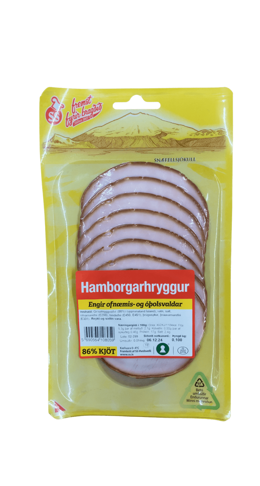 Snæfellsjökull Hamborgarhryggur 100 g