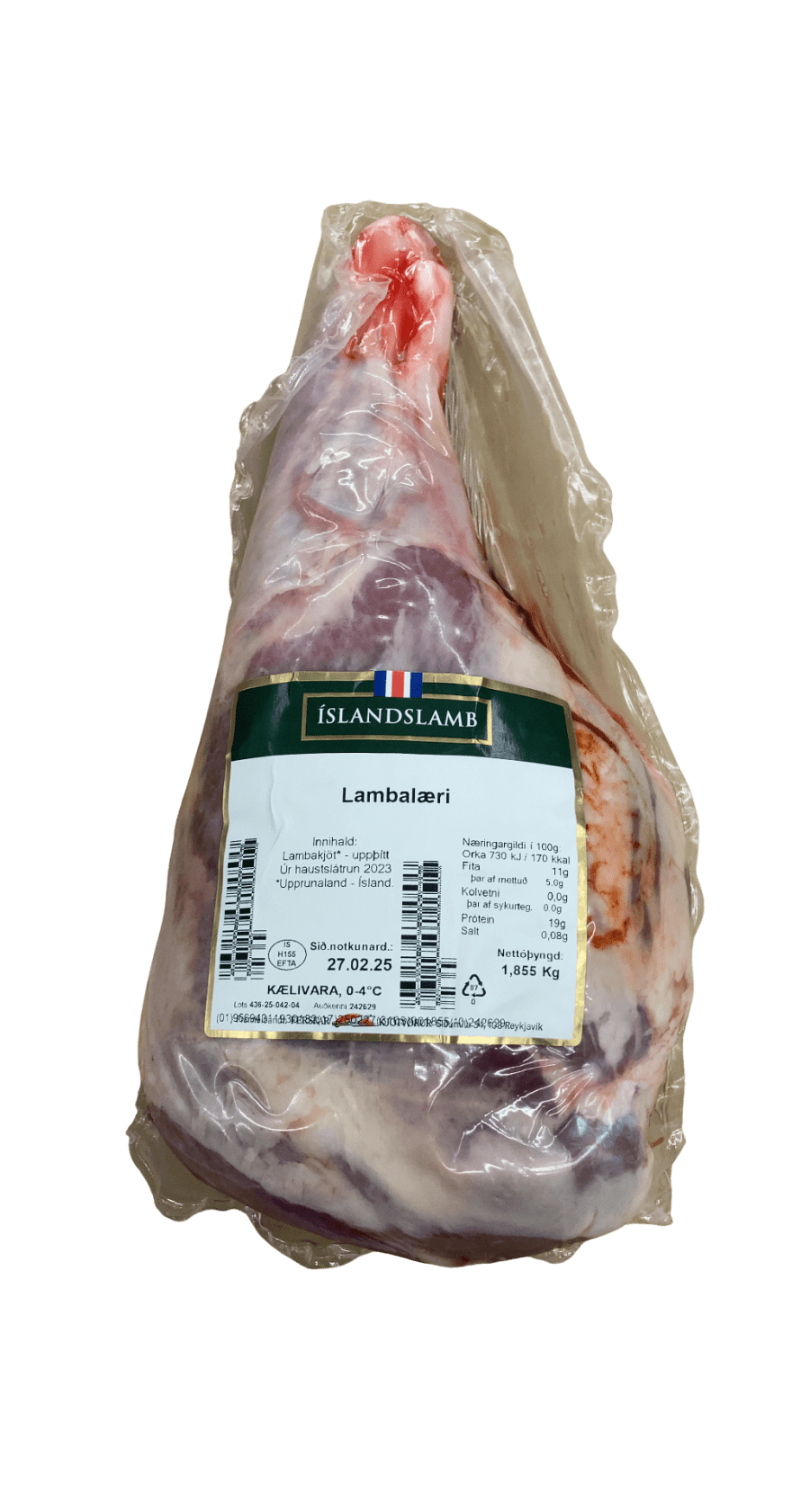 Íslandslamb Lambalæri 1855 g