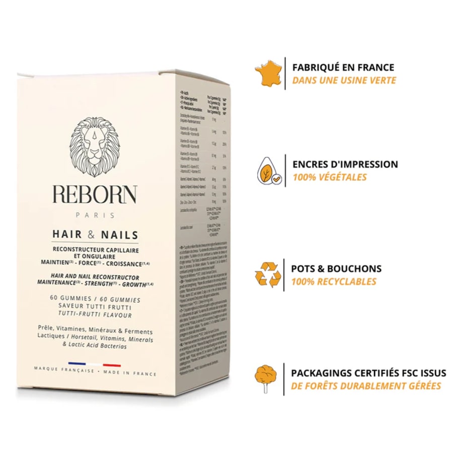 Reborn Hair & Nails hlaup 60 töflur