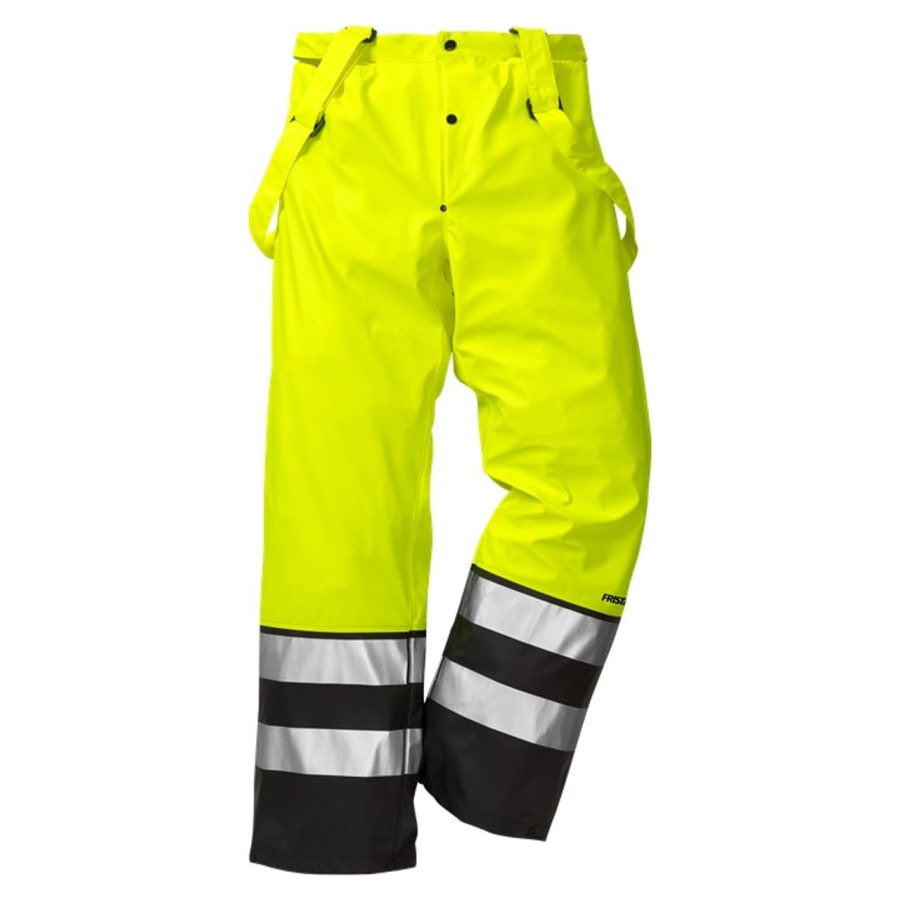 Regnbux HiViz gular/svartar CL3