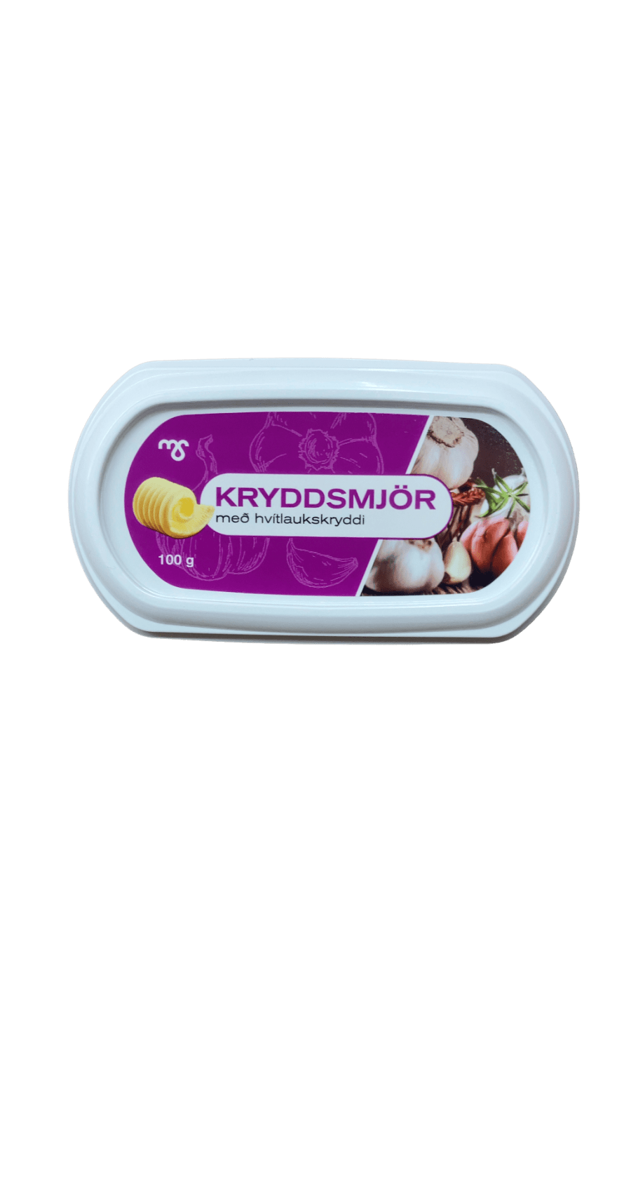 Kryddsmjör með hvítlaukskryddi 100 g