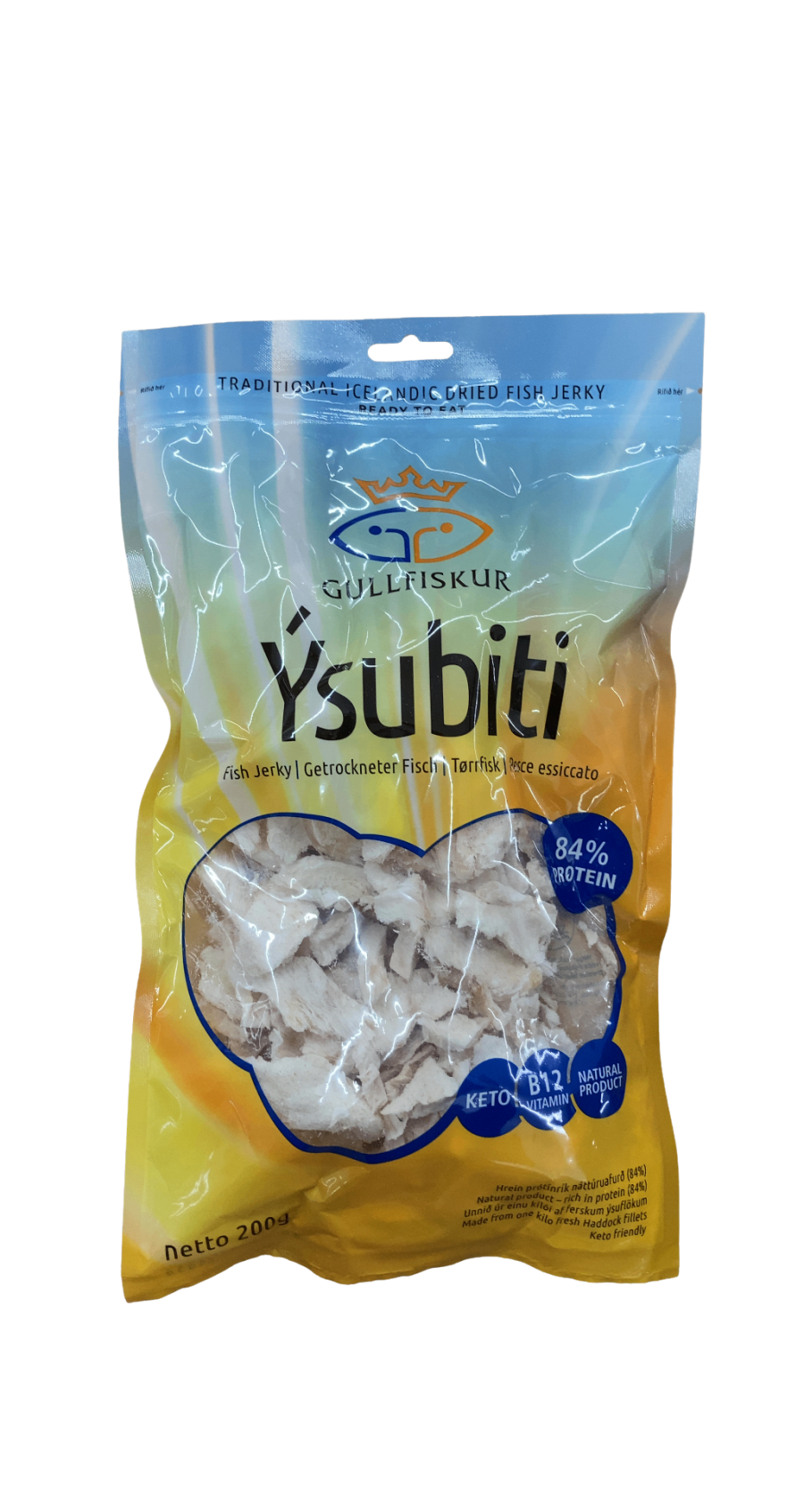 Gullfiskur Ýsubiti Fiskjerky 200 g