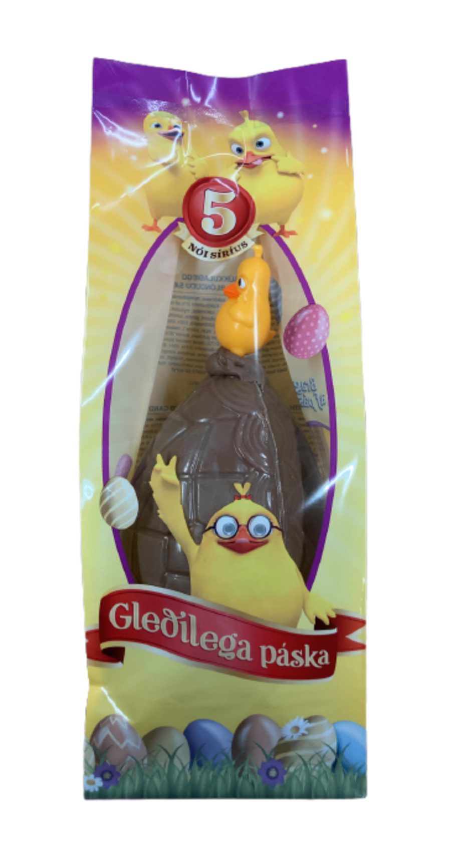 Nói Síríus Mjólkursúkkulaðiegg með málshætti og blönduðu sælgæti 515 g