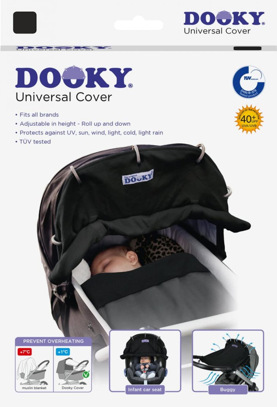 Sólskyggni á vagna og bílstóla