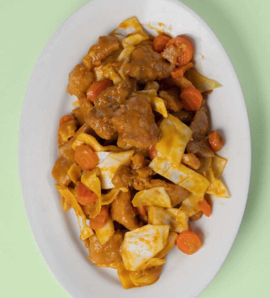 Satay svínakjöt