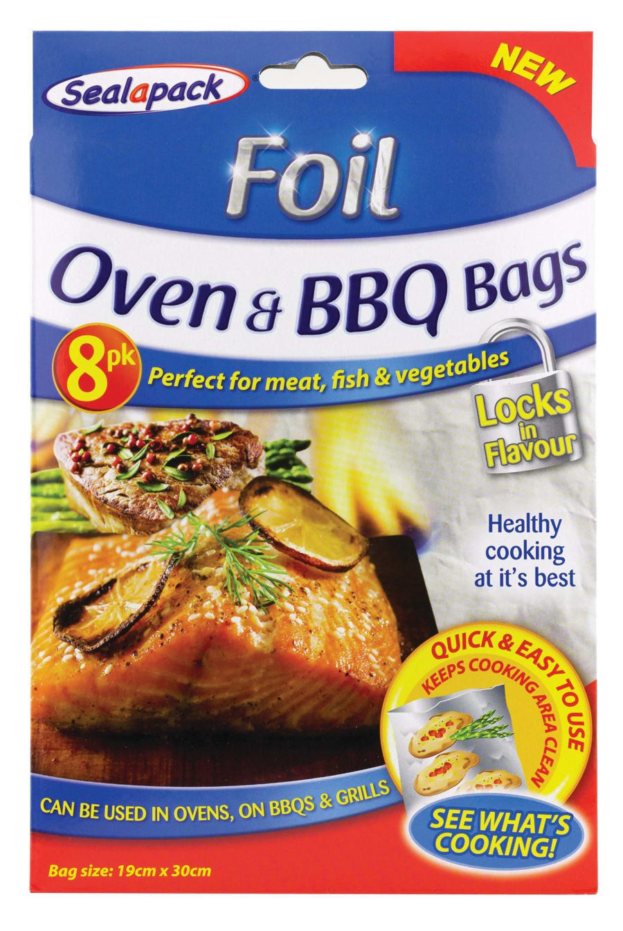 Seal-A-Pack OFN og BBQ Grillpokar 8 stk 19 cm x 30 cm