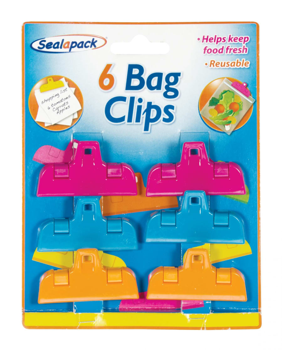 Seal-a-pack plast klemmur, 3 litir 6 stk