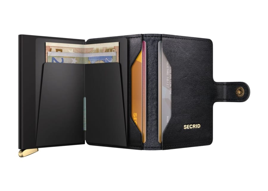 Secrid Miniwallet - Emboss Lines - Black