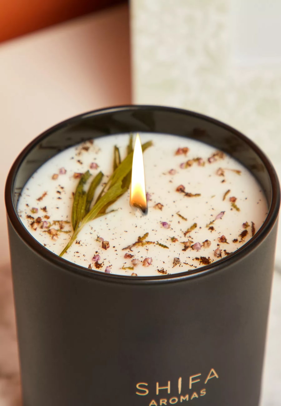 Shifa Aromas Kashgar Ilmkerti í svörtu glasi 30 cl
