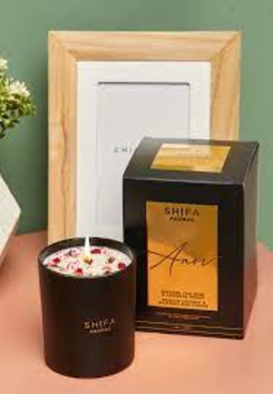 Shifa Aromas Kashgar Ilmkerti í svörtu glasi 30 cl