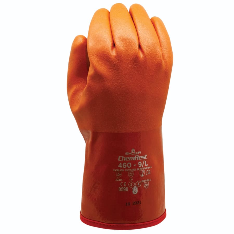 Showa hanskar 460 ChemRest, orange