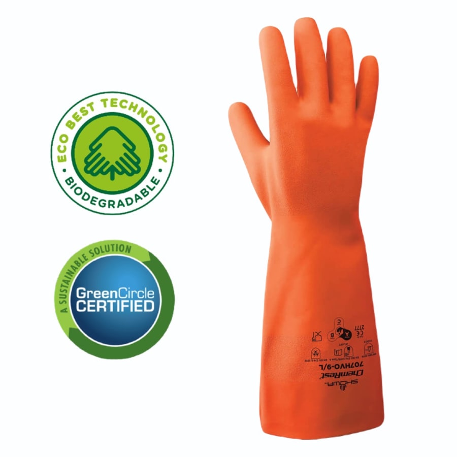 Showa hanskar 707HVO orange, umhverfisvænir