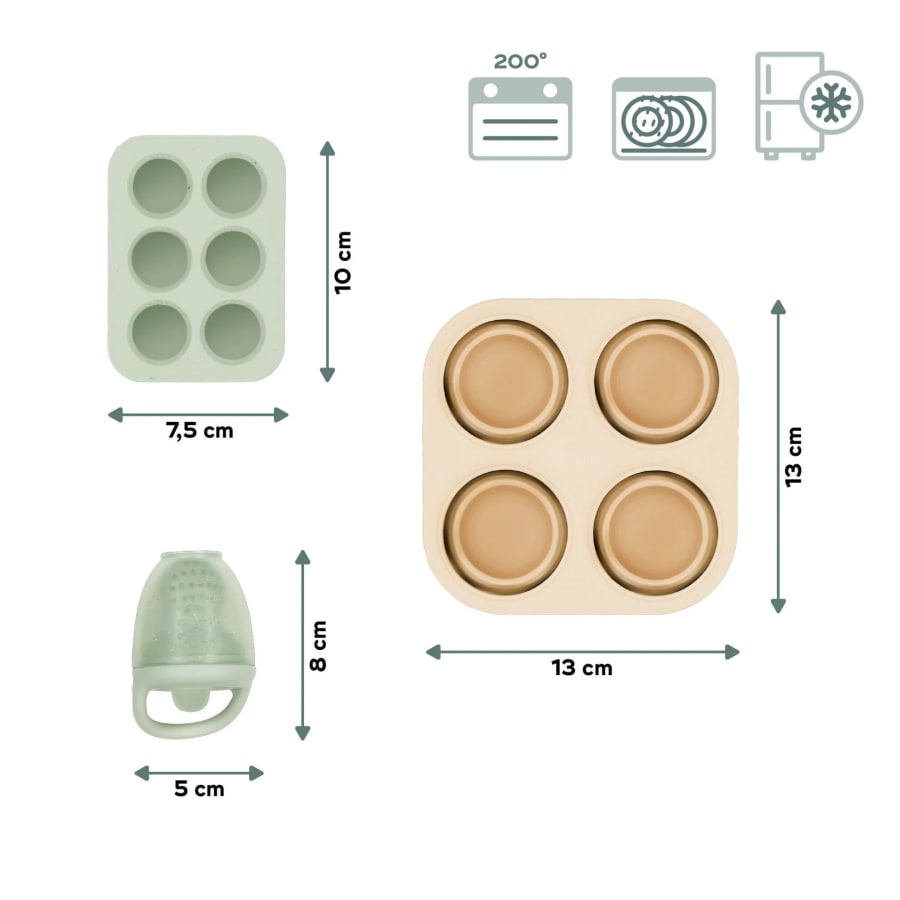 Silicone Containers & Feeder Set