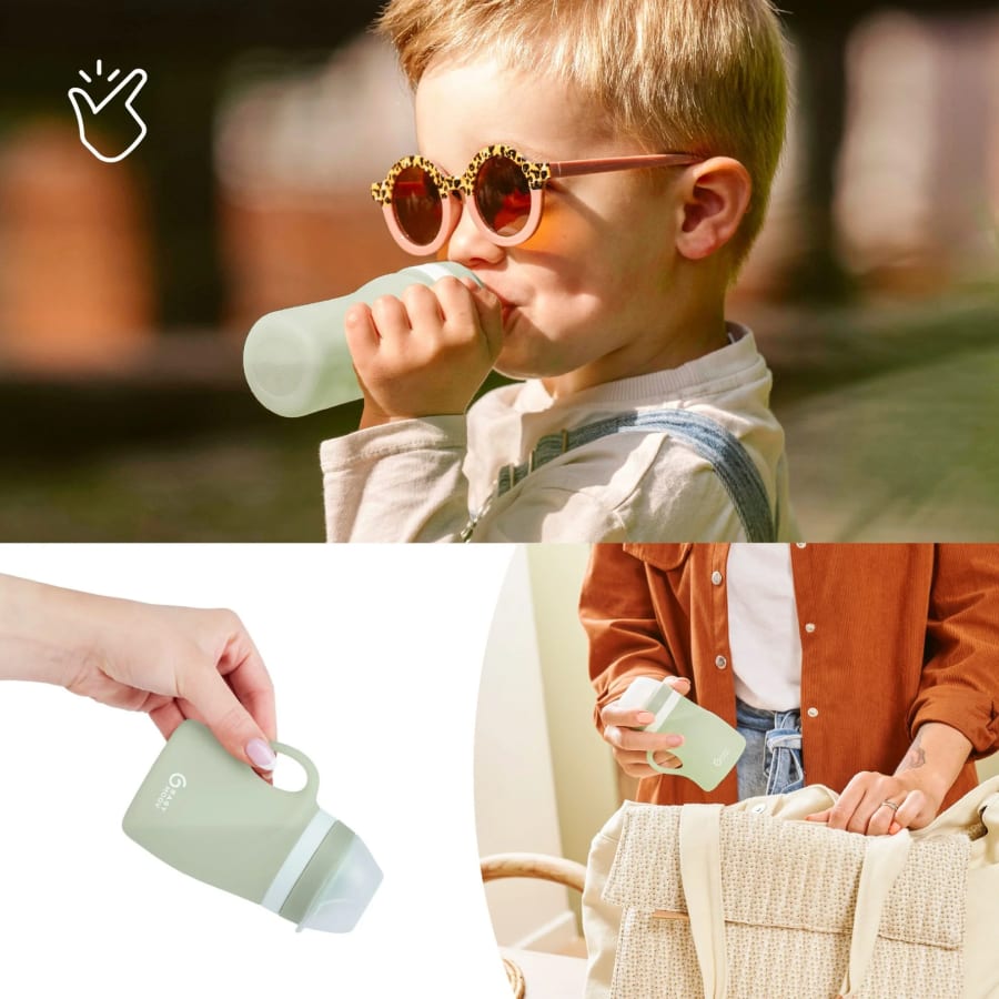 Silicone Vatnsflaska – Green