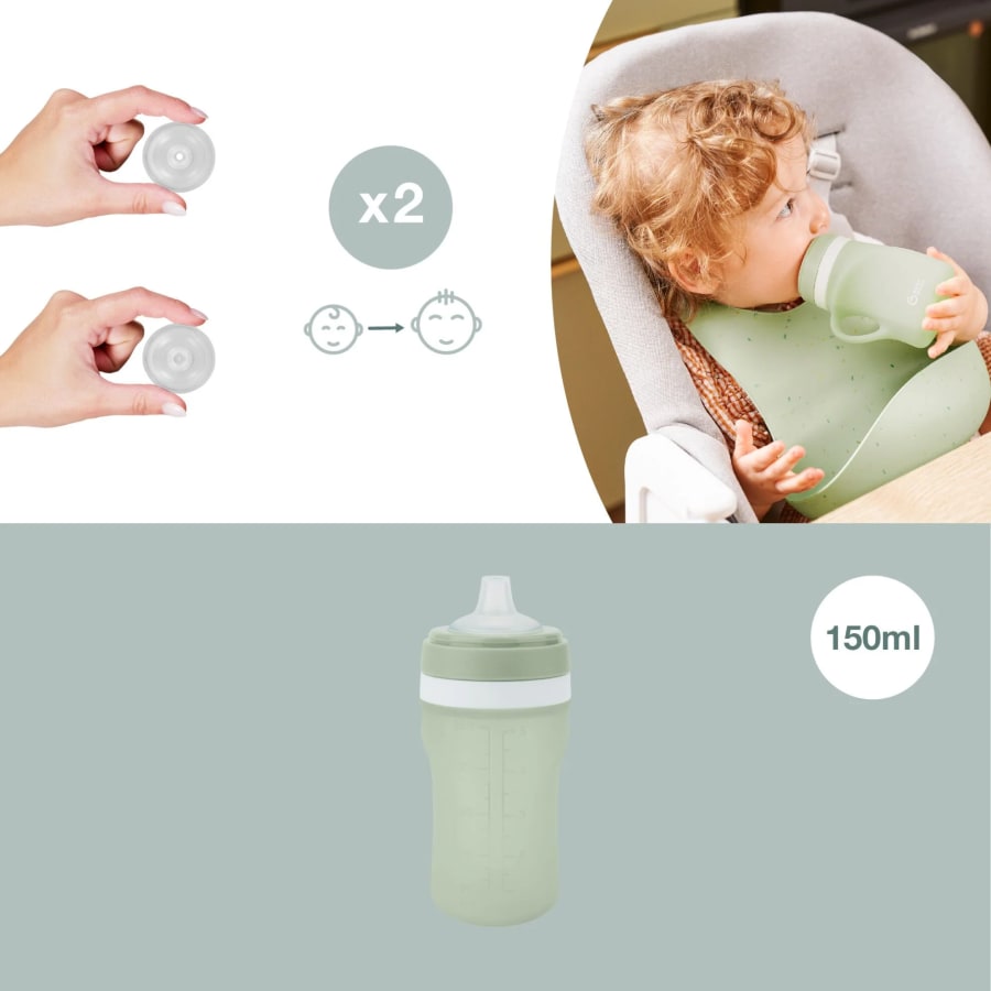 Silicone Vatnsflaska – Green