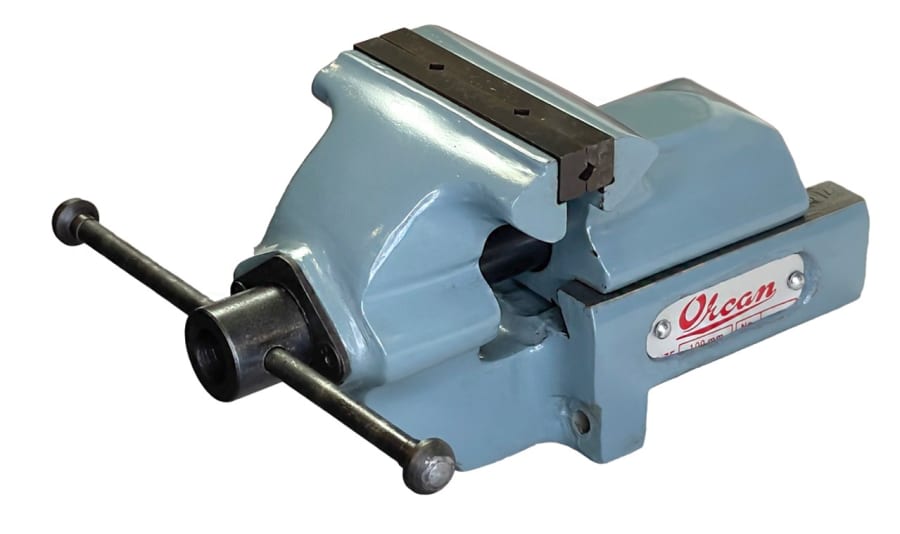 Skrúfstykki 100mm 4", afturkjálka