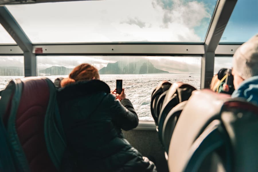 Íshella- og jöklaskoðun fyrir tvo með Sleipnir Glacier Tours