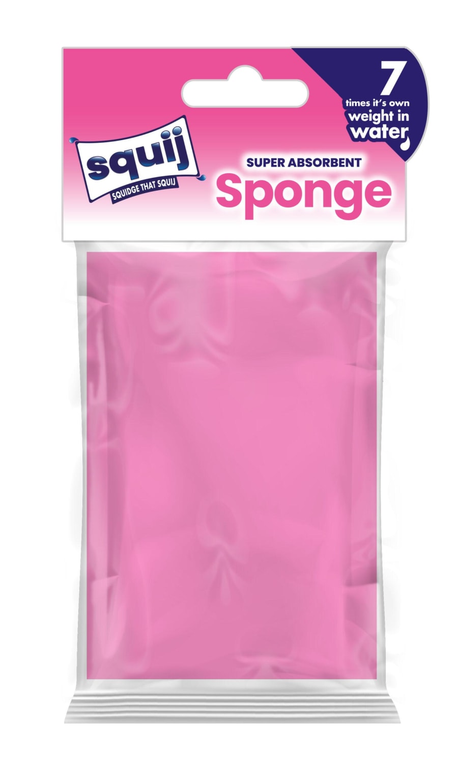 Squij Super absorbent sponge bleikur 1 stk