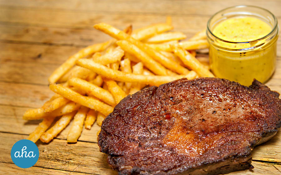 Langtímaelduð Ribeye steik
