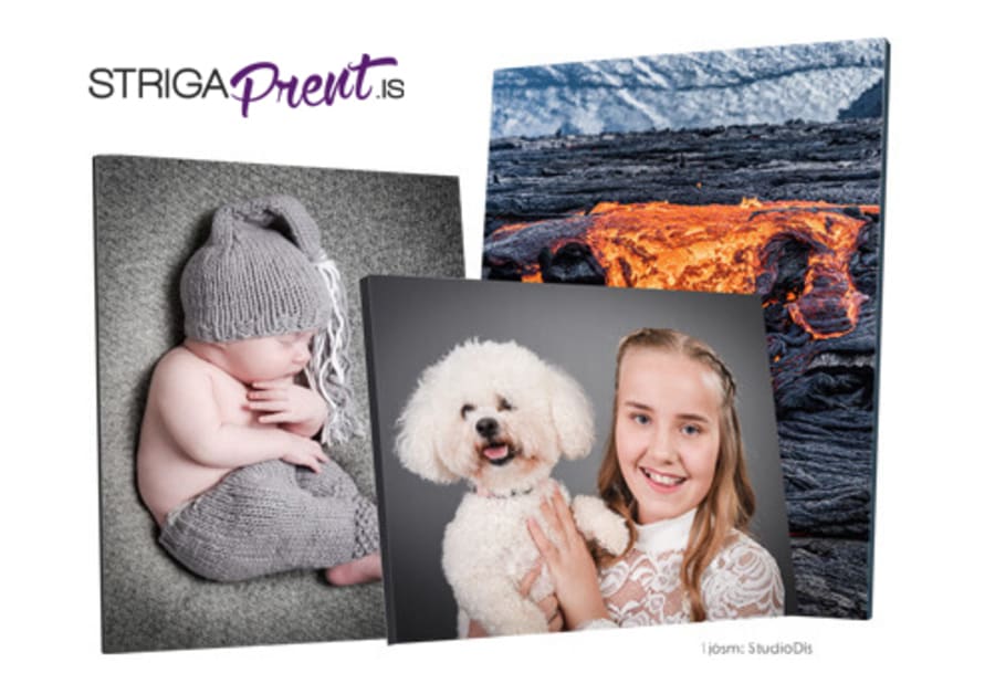 Strigaprentun á blindramma frá Strigaprent.is - Fermingartilboð